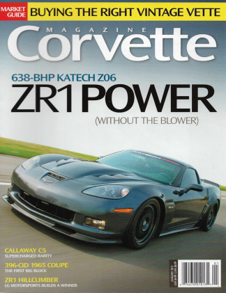 CORVETTE MAGAZINE 2012 JAN - CALLAWAY C5 SUPERCHARGED, 396-CID '65 COUPE, ZR1